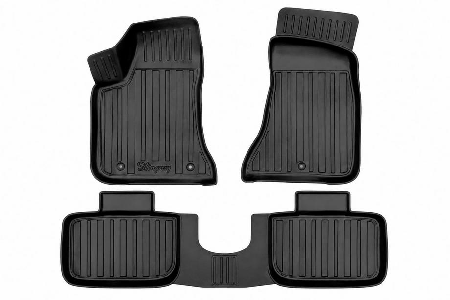 Dodge Challenger 2008–2023 Stingray 3D gummimåtter til kabine (2WD, 4 stk) Image
