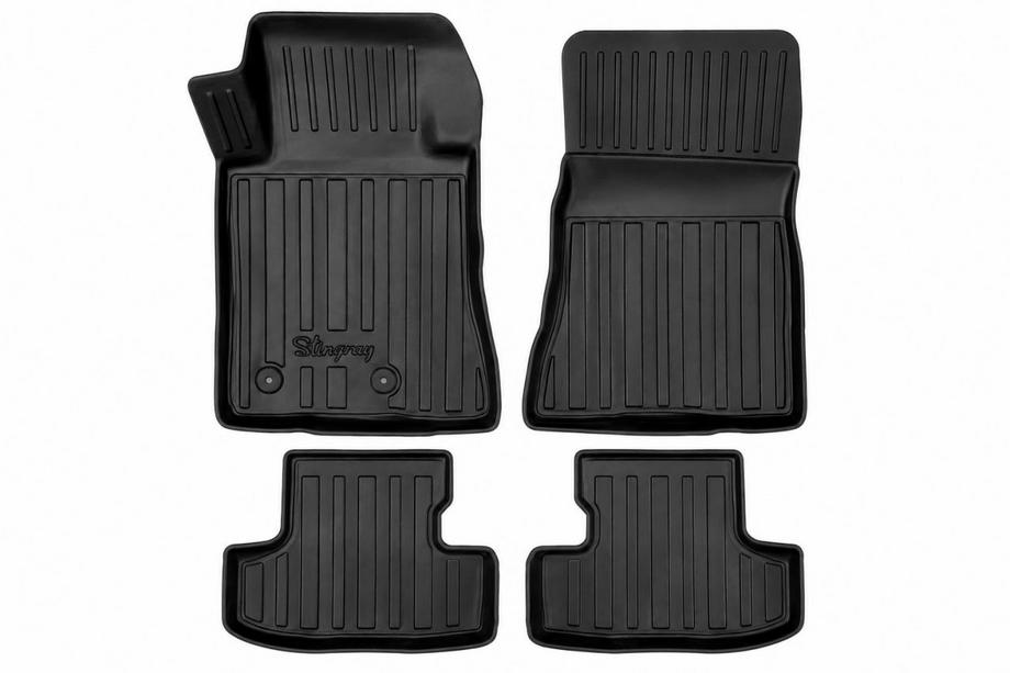 Ford Mustang 2015–2023 Stingray 3D gummimåtter til kabine (4 stk.) Image