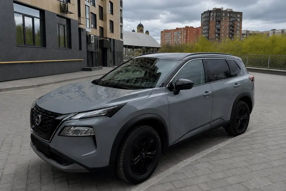 Nissan X-trail T33/Rogue 2022– Integrerede tagrælinger sorte OEM (ABS-plast) Image