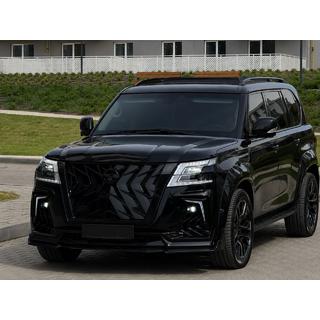 Sorte tagrails (aluminium) Nissan Patrol Y62 2010–2024 foto 2