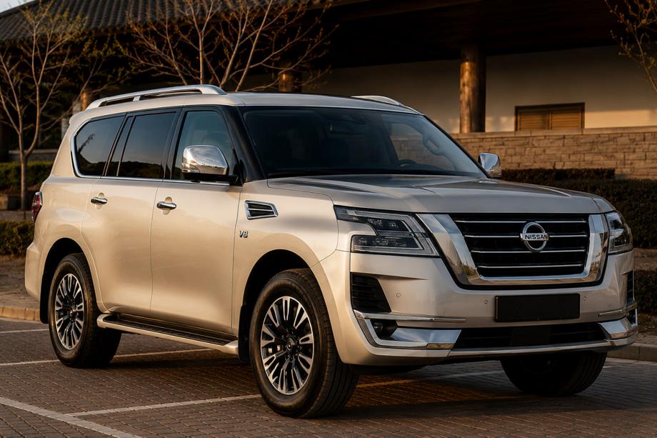 Nissan Patrol Y62 2010–2024 Tagrælinger grå (aluminium) Image