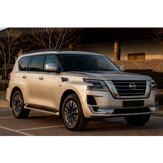 Sorte tagrails (aluminium) Nissan Armada 2016–2024