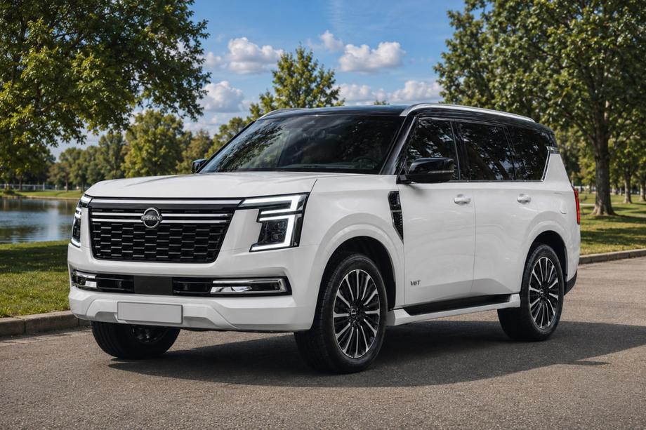 Nissan Patrol Y63 2025– Integrerede tagrælinger grå OEM (ABS-plast) Image