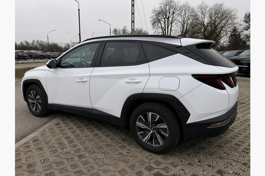 Hyundai Tucson NX4 2021– Integrerede tagrælinger sorte OEM (Long, aluminium, limmontering) Image