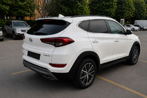 Hyundai Tucson TL 2016–2021 Integrerede tagrails, sorte OEM (ABS-plast, limmontering) foto 1
