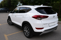 Hyundai Tucson TL 2016–2021 Integrerede tagrails, sorte OEM (ABS-plast, limmontering) foto 3