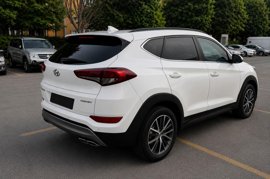 Hyundai Tucson TL 2016–2021 Integrerede tagrails, sorte OEM (ABS-plast, limmontering) Image