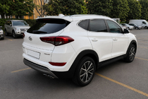 Hyundai Tucson TL 2016–2021 Integrerede tagrælinger grå OEM (ABS-plast, montering med lim) foto 1