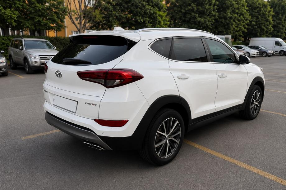 Hyundai Tucson TL 2016–2021 Integrerede tagrælinger grå OEM (ABS-plast, montering med lim) Image