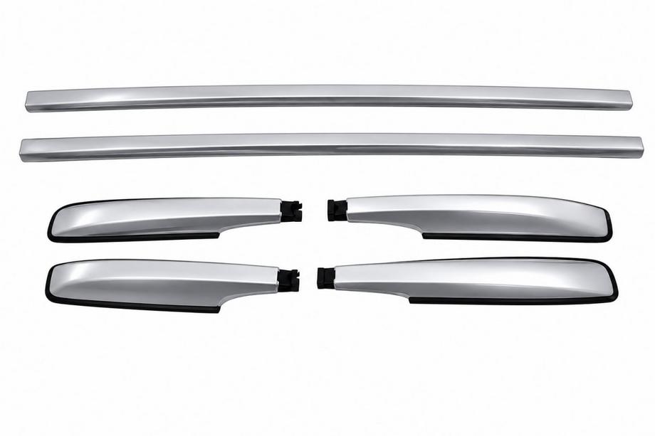 Kia Sportage 2010–2015 OEM tagrælinger, grå (aluminium, limmontering) Image