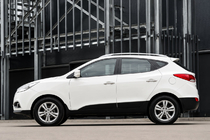 Hyundai IX-35 2010–2015 OEM tagrælinger grå (ABS-plast, montering med lim) foto 1