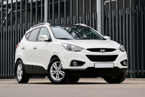 Hyundai IX-35 2010–2015 OEM tagrælinger grå (ABS-plast, montering med lim) foto 2