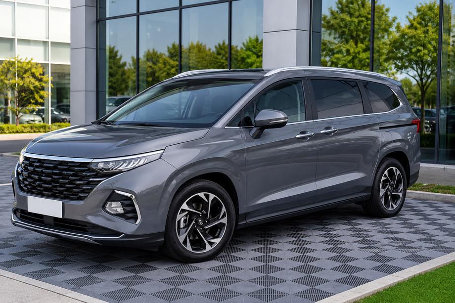 Hyundai Custo 2021– Integrerede tagrælinger grå OEM (ABS-plast, montering med lim) Image