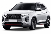Hyundai Creta 2021– OEM tagrælinger, grå (aluminium, limmontering) foto 1