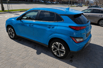 Hyundai Kona 2017–2023 OEM tagrælinger, grå (aluminium, limmontering) foto 2