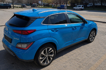 Hyundai Kona 2017–2023 OEM tagrælinger, grå (aluminium, limmontering) foto 3