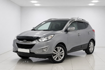 Hyundai IX-35 2010–2015 OEM tagrælinger, grå (aluminium, limmontering) foto 1