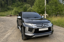 Mitsubishi Pajero Sport 2015– Integrerede tagrælinger sorte OEM (2019-, aluminium) foto 2