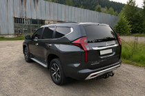 Mitsubishi Pajero Sport 2015– Integrerede tagrælinger sorte OEM (2019-, aluminium) foto 3