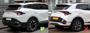 Kia Sportage 2021– Vindafvisere med kromliste Niken (til LWB, 4 stk.) foto 3
