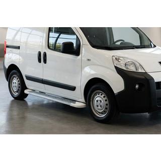 Sidetrin Allmond White (2 stk., aluminium) Peugeot Bipper 2008–2017 foto 1