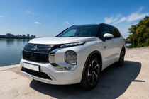 Mitsubishi Outlander 2021– Integrerede tagrælinger, sorte OEM (aluminium) foto 4