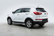 Kia Sportage 2010–2015 Sidetrin Allmond White (2 stk., aluminium) foto 1