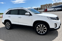Kia Sorento II XM 2009–2014 OEM tagrælinger, grå (aluminium, limmontering) foto 3