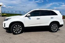 Kia Sorento II XM 2009–2014 OEM tagrælinger, grå (aluminium, limmontering) foto 1