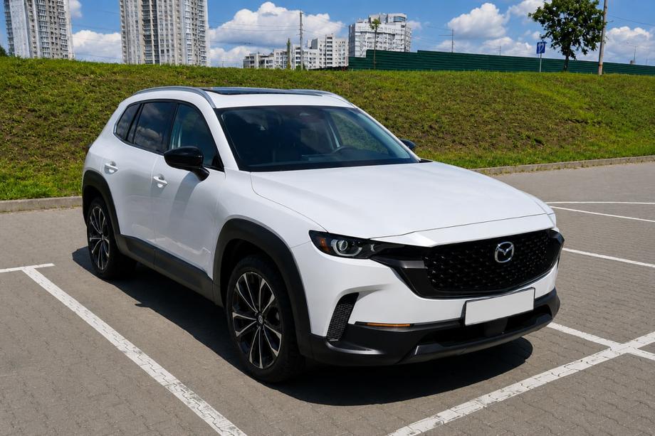 Mazda CX-50 2022– OEM tagrælinger, grå (aluminium, limmontering) Foto 2