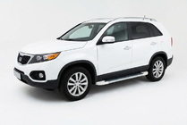 Kia Sorento II XM 2009–2014 Sidetrin Allmond White (2 stk., aluminium) 2010-2013 foto 1