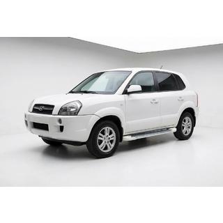 Sidetrin Allmond White (2 stk., aluminium) Hyundai Tucson JM 2004– foto 1