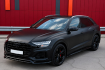 Audi Q8 2018– Integrerede tagrails grå OEM (aluminium, montering med lim) foto 2