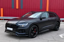 Audi Q8 2018– Integrerede tagrælinger, sorte OEM (aluminium, montering med lim) foto 2