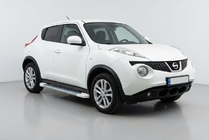 Nissan Juke 2010–2019 Sidetrin Allmond White (2 stk., aluminium) foto 1