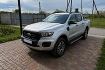 Ford Ranger 2011–2022 Sorte OEM tagrælinger (ABS-plast, montering med lim) foto 1