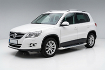 Volkswagen Tiguan 2007–2016 Sidetrin Allmond White (2 stk., aluminium) foto 1