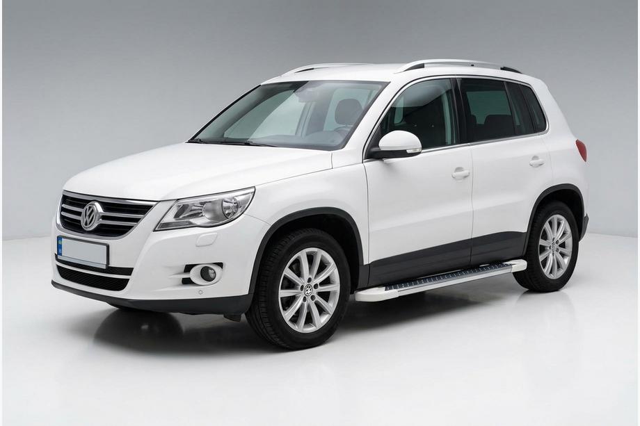 Volkswagen Tiguan 2007–2016 Sidetrin Allmond White (2 stk., aluminium) Image