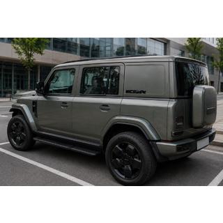 Sorte OEM tagrælinger (aluminium) ICar V23