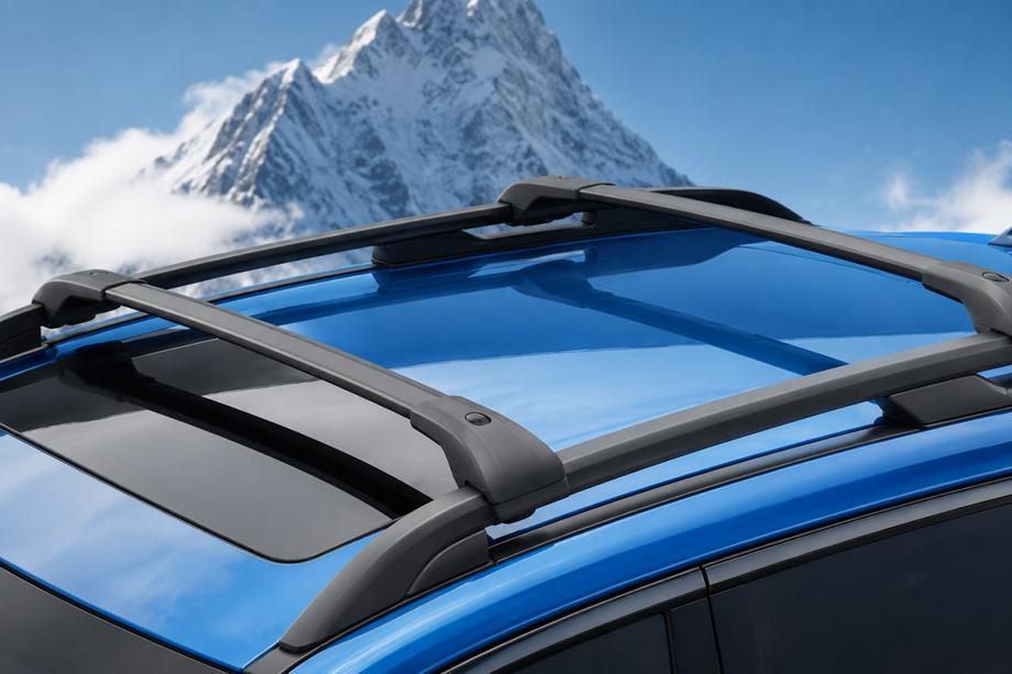 Subaru Forester 2013–2018 Tagbøjler (tværstænger) sorte til OEM tagræling (aluminium) Image