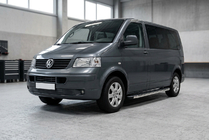 Volkswagen T5 Transporter 2003–2010 BlackLine sidetrin (2 stk., aluminium) Lang akselafstand foto 3