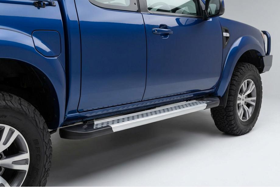Mazda BT-50 2007–2012 Sidetrin New Vision Grey (2 stk., aluminium) Image