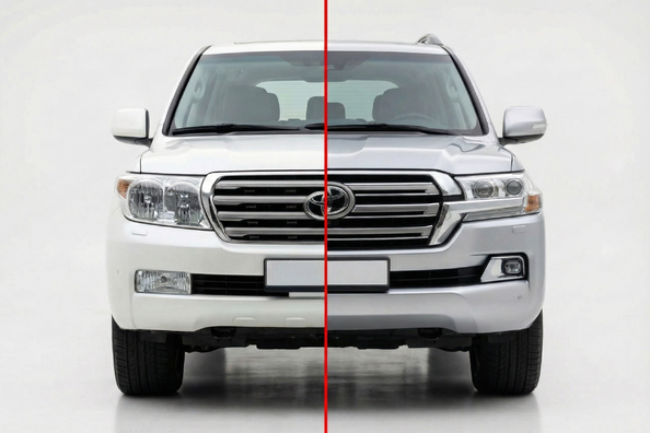 Restyling af Toyota Land Cruiser 200 2007–2015 til 2016+: ændringer og indhold i sættet