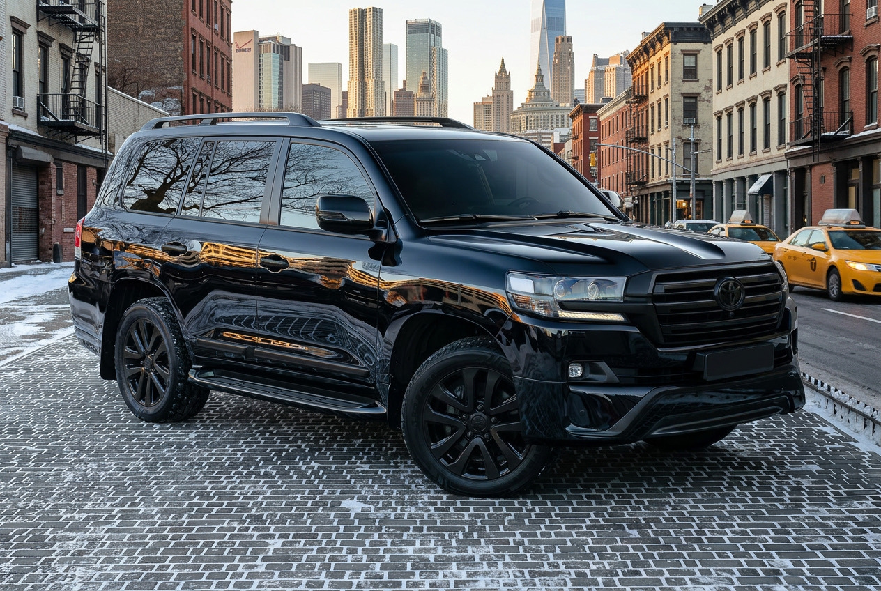 Black Edition til Toyota LC200: mørk, aggressiv stil efter facelift