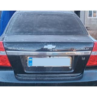 Bageste liste (rustfrit stål) Chevrolet Aveo T250 2005–2011 foto 3