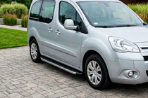 Peugeot Partner Tepee 2008–2018 BlackLine sidetrin (2 stk., aluminium) foto 1