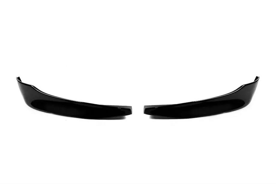 BMW 3-serie E90/E91 2005–2011 Udsalg Front Flap læbe DPT (til E90 Base 2005-2008, højglans sort, 2 stk) Image