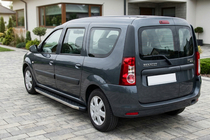 Renault Logan MCV 2005–2013 BlackLine sidetrin (2 stk., aluminium) foto 1