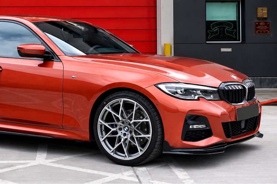 BMW 3-serie G20/G21 2018– Front kofangerlæbe Lip MP-Style (til M-Sport 2018-2022, ABS) Foto 4