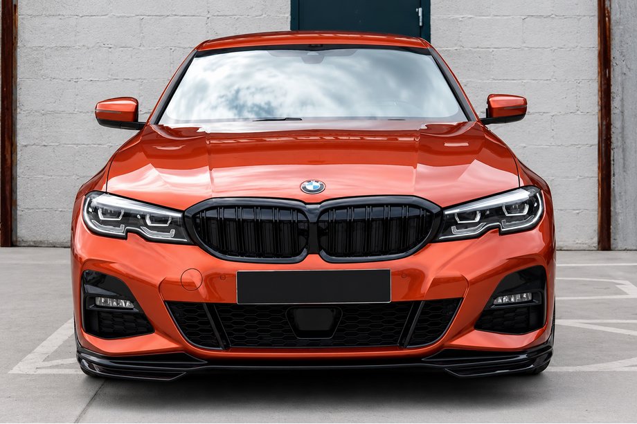 BMW 3-serie G20/G21 2018– Front kofangerlæbe Lip MP-Style (til M-Sport 2018-2022, ABS) Foto 1